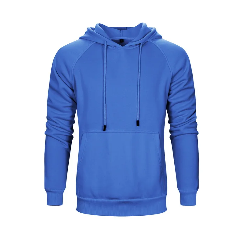 Blue FALIZA, новинка, Осенние теплые флисовые толстовки, мужские толстовки, зимние плотные толстовки, одноцветные, в стиле хип-хоп, уличная толстовка, Мужская одежда, WY18 - Цвет: Blue
