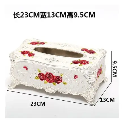 Europe classic metal tissue box kitchen tissue holder paper towel box papier cadeau rouleau for tissue paperZJH083 - Цвет: C8