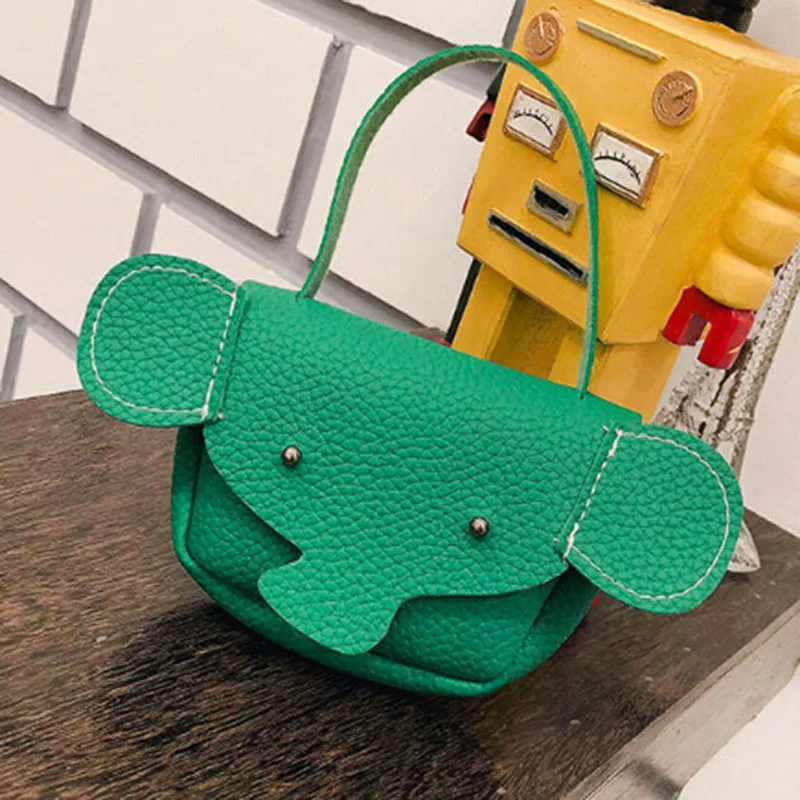 Green 1 шт. модный мини-кошелек для монет с героями мультфильмов для девочек, водонепроницаемая сумка для монет со слоном, сумки для денег, кошелек, женская сумочка - Цвет: Green