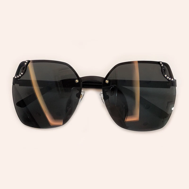 No5 Sunglasses Женские солнцезащитные очки большого размера, зеркальные очки для вождения, солнцезащитные очки для женщин, фирменный дизайн, Ретро стиль, солнцезащитные очки для вождения - Цвет линз: No5 Sunglasses