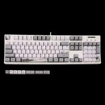 

113 Key Ink Landscape Keycap OEM PBT 5-Surfaces Dye Mechanical Keyboard Keycap Q6PA