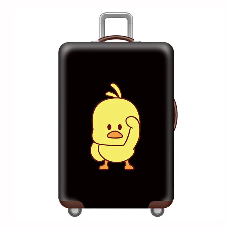 Luggage cover p QIAQU эластичный мир путешествия багаж защитный чехол Животный узор костюм 18-32 дюймов чемодан Крышка качество аксессуары для путешествий - Цвет: Luggage cover p