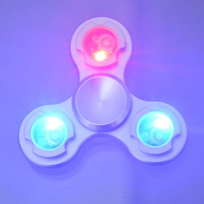 

Special Offer Fidget Spinner Shining Flash Colorful Fidget Spinner Horse Race Lamp Night Light Spinner Rotating Triangular Spinn