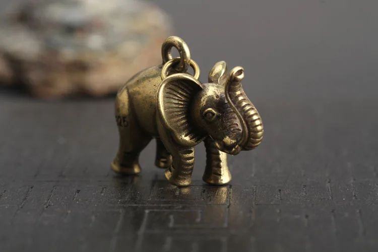 Copper Lucky Elephant Small Ornaments  (6)