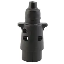 12V 7 Way Round Standard European Car Plug Connector Plastic Car Trailer RVs 7 Pin Socket Plugs For Trailers RVs Car Accessaries