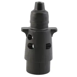 Conector de clavija de plástico para coche, Conector de clavija redondo de 7 vías, 12V, RVs, 7 enchufes de enchufe con pines para remolques, accesorios para coche