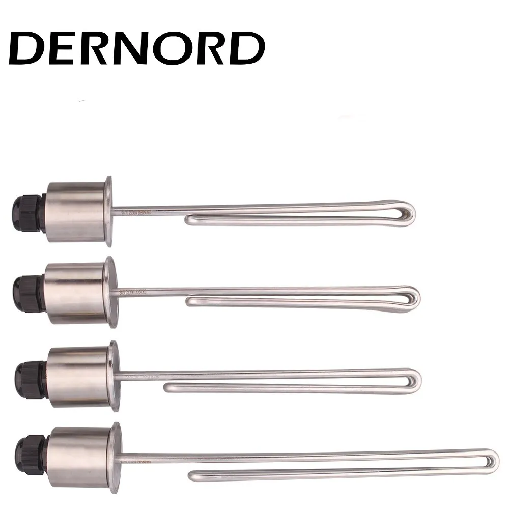 DERNORD-elemento de calefacción SUS304, 240v, 2.5KW/3.5KW/4.5KW/5.5KW, 2 abrazaderas triples OD64mm