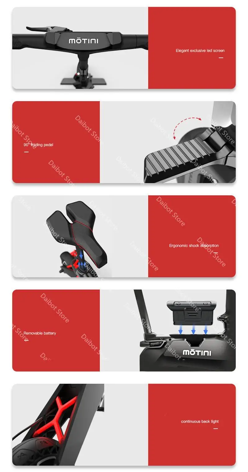 Mini Adult Electric Scooter 8 Inch 2 Wheels Electric Scooters 250W Protable Folding Light Electric Bike With Removable Battery (5)