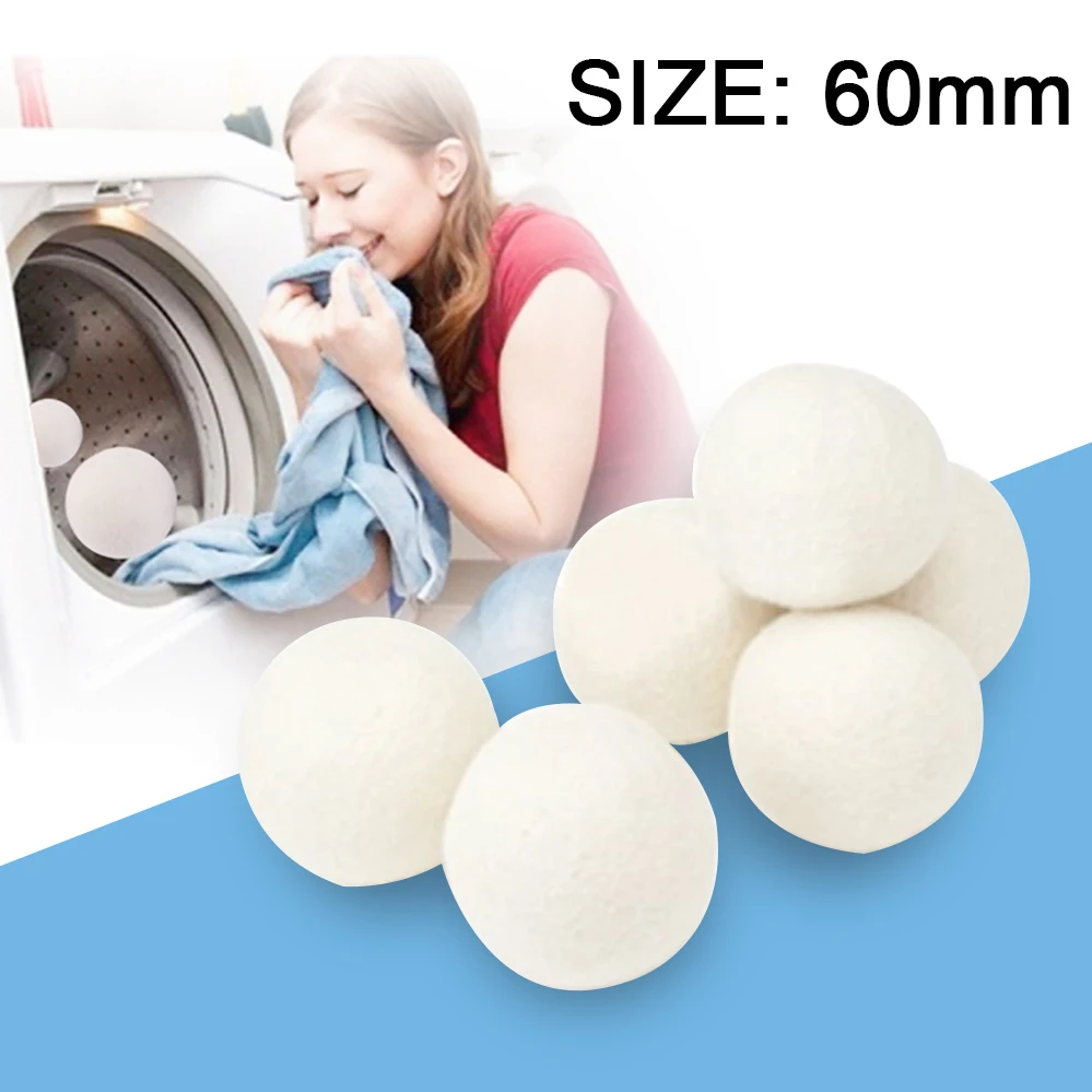 6pcs/pack Laundry Clean Ball Reusable Natural Organic Laundry Fabric