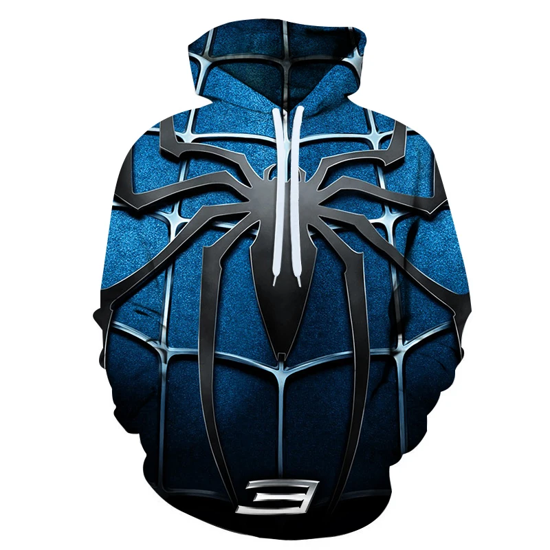 

Fashion brand new Spiderman Long Sleeve Costumes Men Women 3D print Hoodies Streetwear streetwear plus-size 6XL