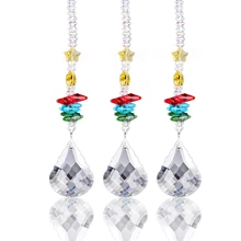 H& D Висячие окна Suncatcher украшения люстра кристаллы призмы Радуга Octogon чакра Коллекция декор, набор из 3
