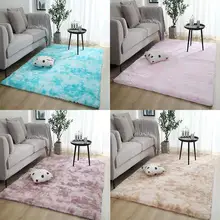 DishyKooker 1 шт. галстук-Краска Градиент цвета ковер вашабе Противоскользящий ковер для гостиной спальни