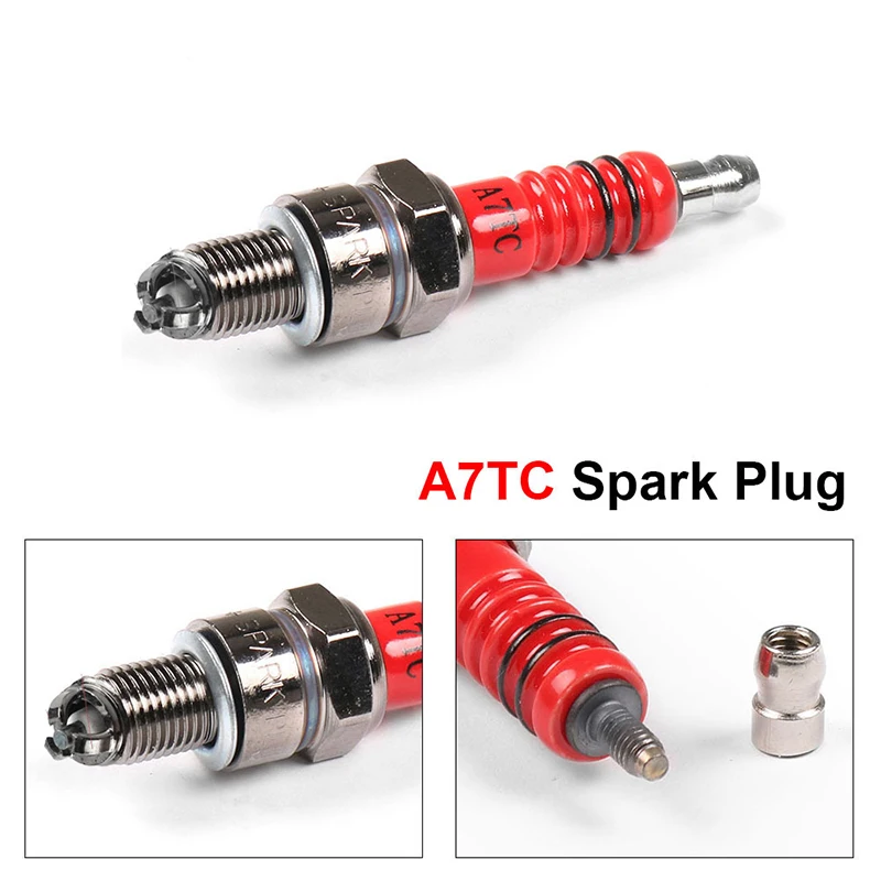 Мотоцикл насадки Spark Вилки CR7HSA ATRTC высокая производительность 3 электрод для 50cc 150cc педаль Свечи Зажигания|Свечи зажигания и запальные свечи| | АлиЭкспресс
