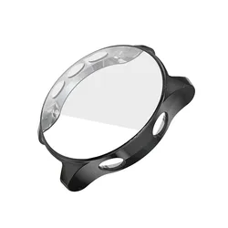 Ultra Thin HD Clear Smartwatch Shockproof Screen Protector Case - Soft TPU All-Around Cover (BK)