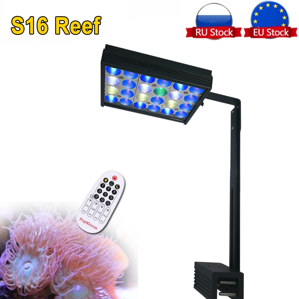 DSunY Led Mini Nano Aquarium Light 30W Saltwater Lighting with Remote