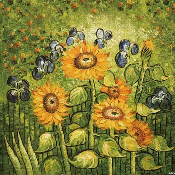 

Newborn Portrait Photo Backdrops Oil Sunflower Photography Backgrounds Baby Shower Birthday Party Decor Photocall Background
