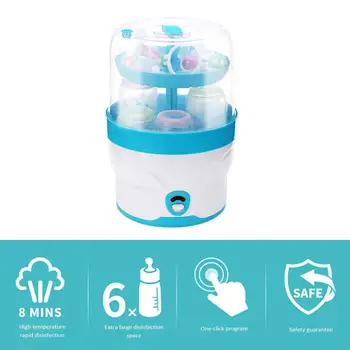 

Brand New 2 In 1 Multi-functional Baby Bottle Sterilizer Steamed Food Heater Large Capacity Steam Pot Breast Milk Sterilizer