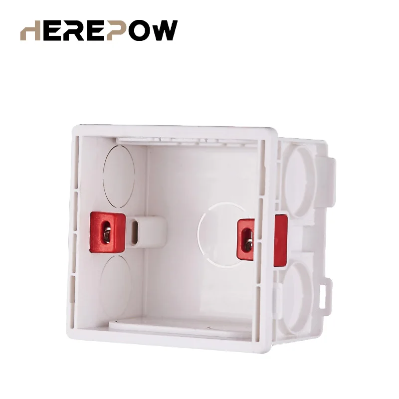 Herepow External Mounting Box 86 mm * 86 mm * 34 mm For Standard Touch Switch And 86 mm Socket Applicable To Any Position afbeelding