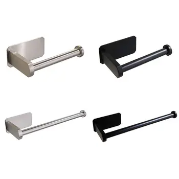 

Kitchen Wall Mount Toilet Paper Holder Stainless Steel Bathroom Tissue Accessory