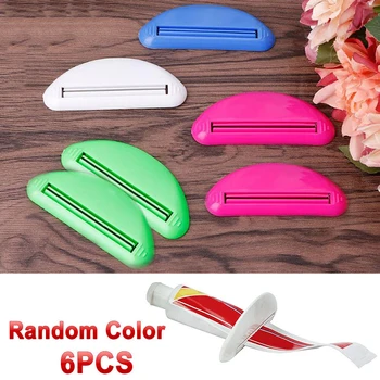 

6pcs Plastic Tube Squeezer Mouth Width 6.5cm for for Extracting Last Drop Toothpaste Ointment Make-up Dispenser Rolling Holder