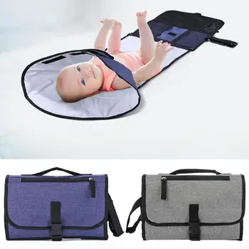 

Foldable Baby Diaper Changing Mat Separable Mommy Storage Bag Waterproof Portable Pad Newborn Hygienic Care Supplies