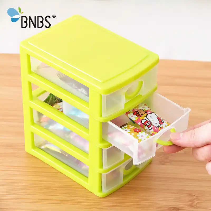 Bnbs Small Drawer Organizer Cabinet Plastic Storage Box Chest Of