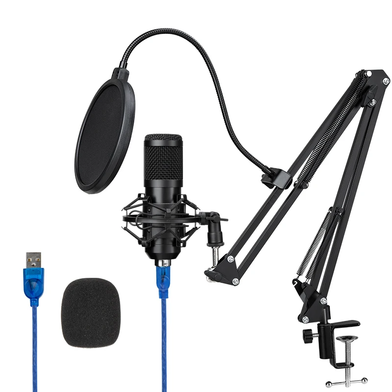 My Mic BM600UX Конденсатор Запись USB Студийный микрофон с регулируемой подставкой для