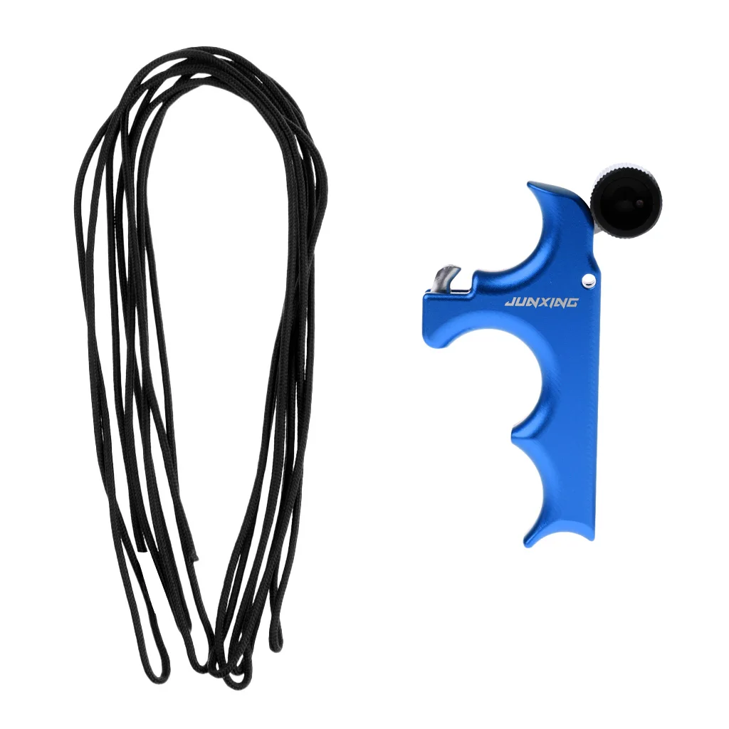 

Archery Release Aid Thumb Button + Release Nock D Loop Rope Material 10m