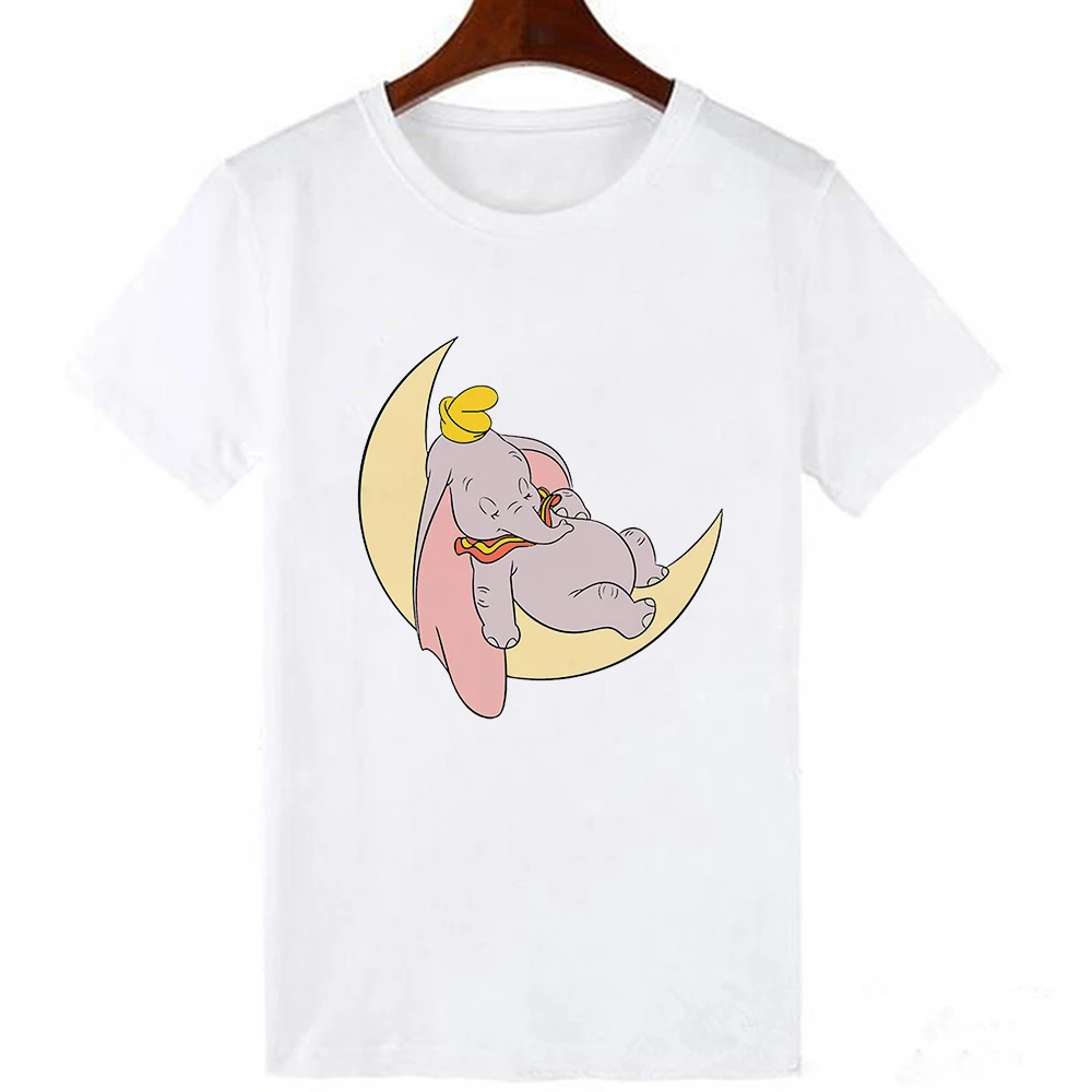 Children T-Shirts Disney Dumbo Elephant T Shirt Famliy Look Baby Girl Boy Brothers and Sisters Tshirt Harajuku Adult Unisex Top matching family pj pants Family Matching Outfits