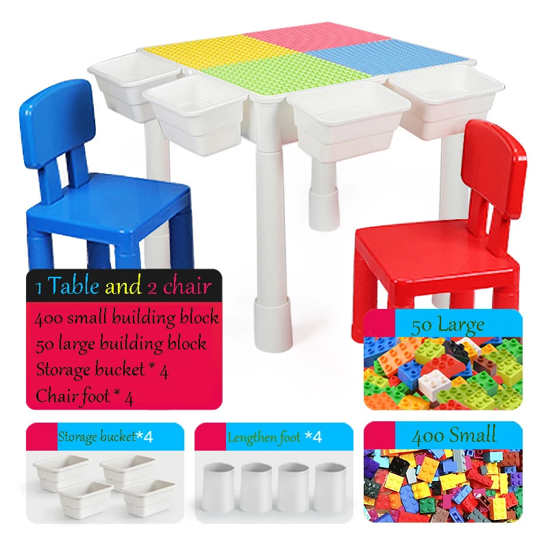 

Children's wooden table multi-functional study table children's game table compatible with large particles