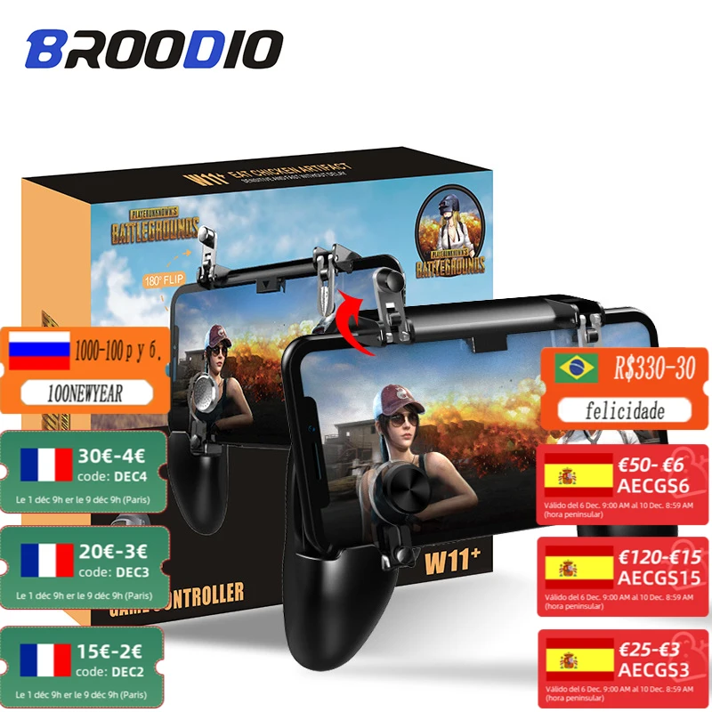 Для контроллера Pubg для телефона 3 в 1 игровой стрелок L1R1 триггер кнопка огня IPhone