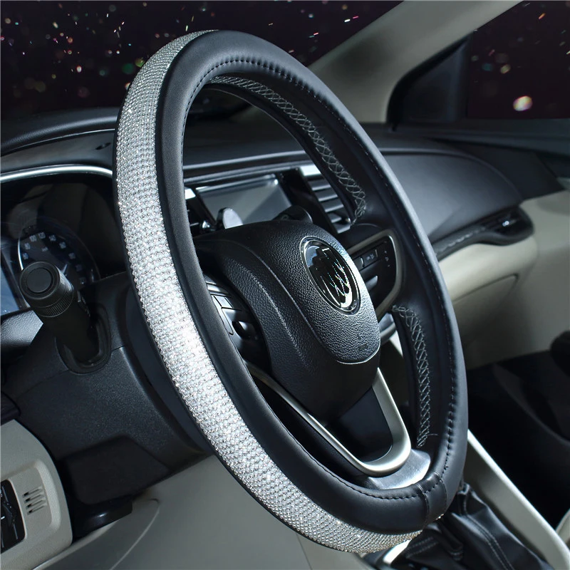Спортивный кожаный автомобильный чехол на руль для Toyota Volkswagen Fiat hyundai Chery BYD