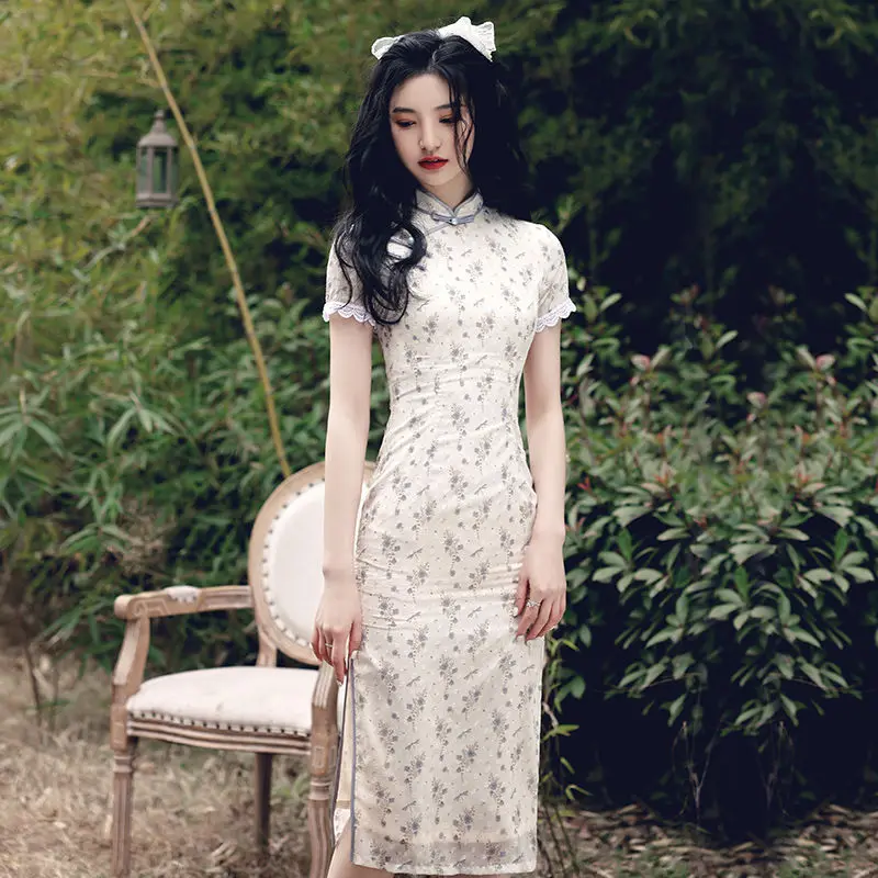  ġĿ ٸ Į м ϸ Qipao vestidos,  ߱ 巹    Ʈ ̺ Ƽ 