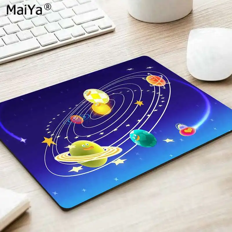 No Lock Edge25x29cm MaiYa Astrophile солнечные системы Подгонянные коврики для мыши Компьютерные Аниме Коврик для мыши и ноутбука игровой коврик мышь - Цвет: No Lock Edge25x29cm
