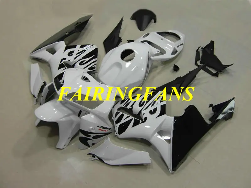 Мотоцикл обтекатель комплект для HONDA CBR600RR F5 05 06 CBR 600 RR CBR 600 RR CBR 600 2005 2006 ABS белый Обтекатели на кузов+ подарки HG06
