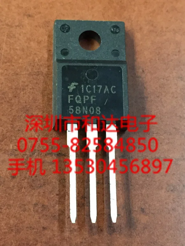 5pcs FQPF58N08 TO-220F |