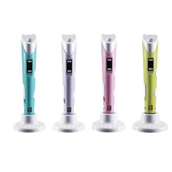 

3D Doodle Drawing Printing Pen Printer + LCD Digital Display ligent Sn Educational Toys Present Home