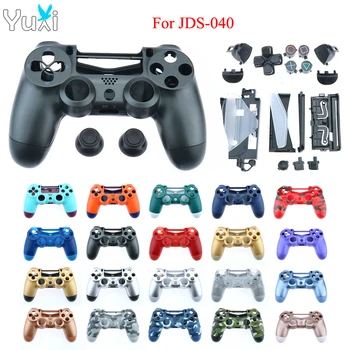 

YuXi Full set Buttons Mod Kit + Front Back Shell Housing Hard Case Cover for PS4 Pro Slim JDS 040 Controller 4.0 Version