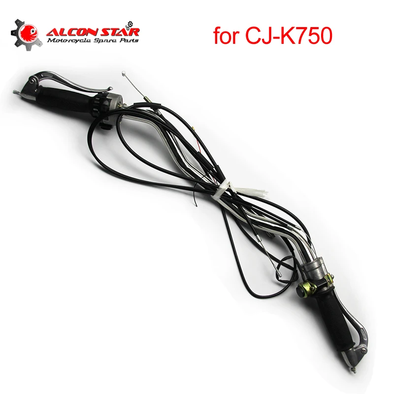 

Alconstar- CJ-K750 85cm Motorcycle Handlebar Assembly Hand Grip Bar Lever Cable Mount Bracket For BMW R12 R51 R72 for Ural M72