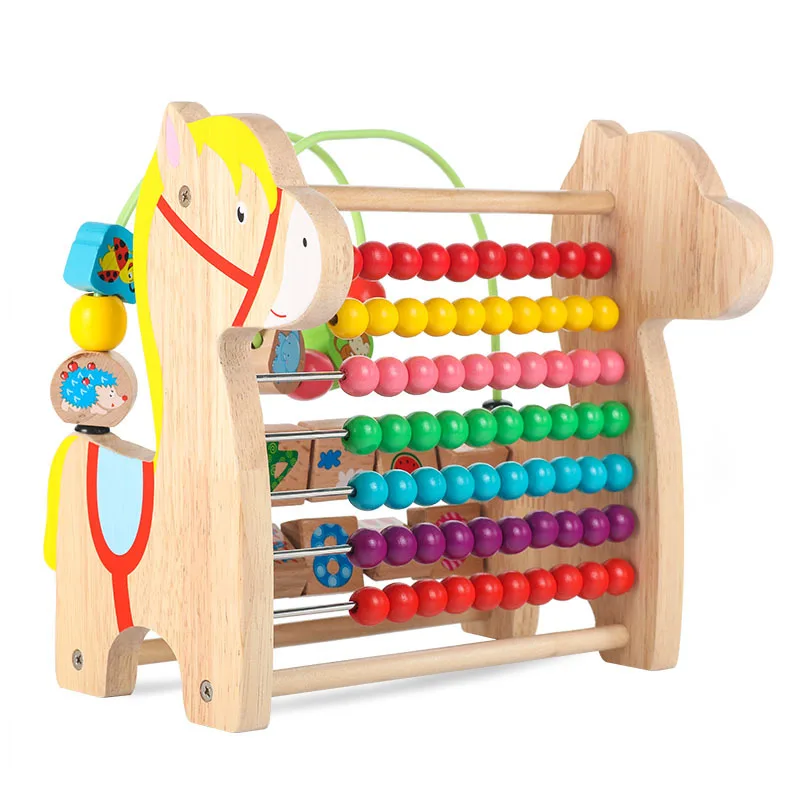 

Infant Child Bead-stringing Toy Beaded Bracelet Educational Toy Building Blocks 6-12 Month Boy Baby Girls 0-1-2-3 a Year of Age
