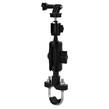 

Bike Motorcycle Camera Holder Handlebar Mirror Mount Bracket 1/4 Metal Stand Action Cameras Accessory