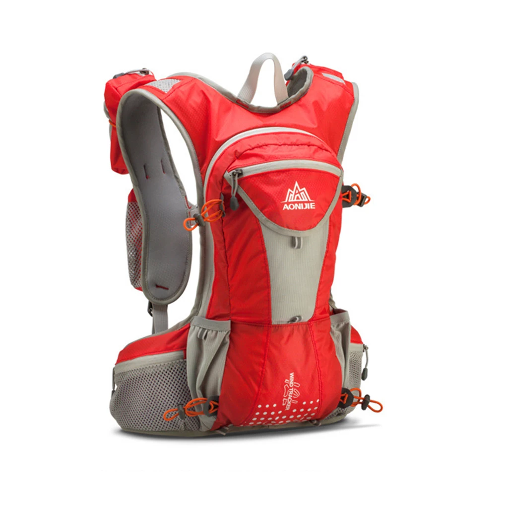 Дышащий рюкзак для бега для пеших прогулок, для велоспорта, легкая спортивная сумка через плечо с держателем бутылки, рюкзак для воды