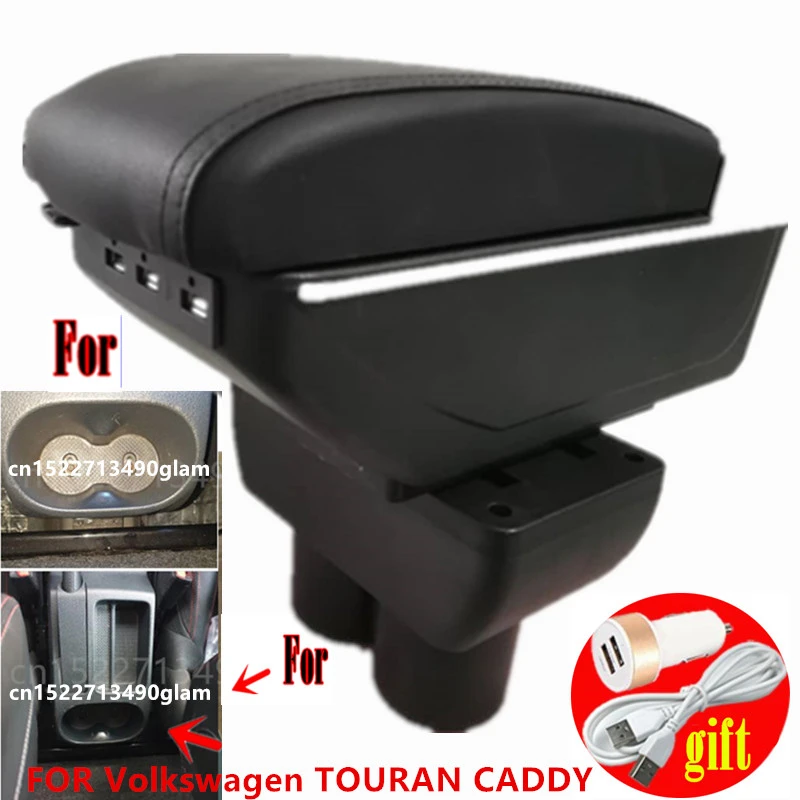 Armster 2 black car armrest for VW Caddy 042014 and VW Touran 03> Car Headrests & Armrests