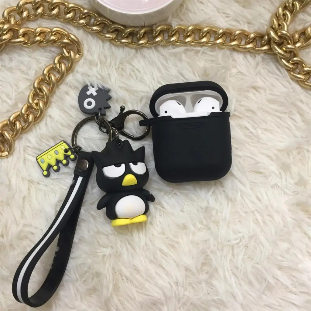 Милый мультфильм для airpods чехол hello kitty Мелодия для наушники для iPhone Мягкая силиконовая сумка Универсальный телефон крюк вверх ремень, запястье