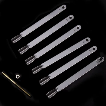 

50PCS New Arrivals Transparent White Buckle Ring Manicure Nail Art Tool Nail Tips Color Card Practice Display Tools