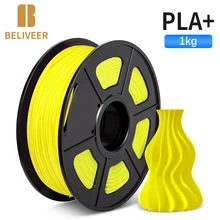 

PLA PLUS 3D Printer Filament 1KG FDM 3D Printer And Printing Pen Material Tolerance +/-0.02MM DIY Gift BELIVEER 3D