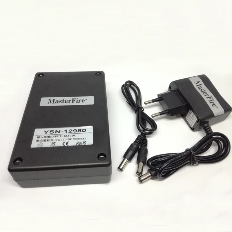 Portable DC 12V 9800mah Super Rechargeable Lithium-ion Battery YSN-12980 with Plug For LED Lights CCTV Camera Batteries | Электроника