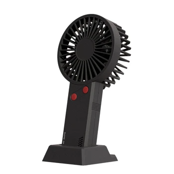 

2000MAh Portable Mini Fan USB Rechargeable Handheld Fan with Stand Cradle Super Mute for Indoor Outdoor Travel