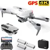 4DRC 2022 New 4K HD dual camera with GPS 5G WIFI wide angle FPV real-time transmission rc distance 2km professional drone ► Photo 1/6