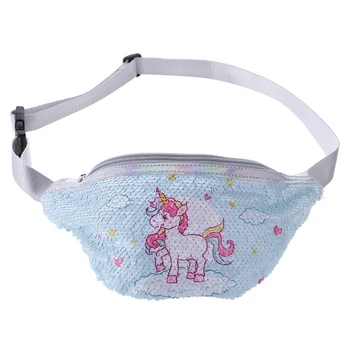 

Sequins Printing Animals Waist Bag For Women Casual Pockets Fashion Fanny Pack Girls Shoulder Belt Bags Cartoon Phone Pouch